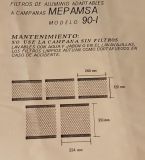 FILTRO METÁLICO ADP. MEPAMSA 90 5 PIEZAS